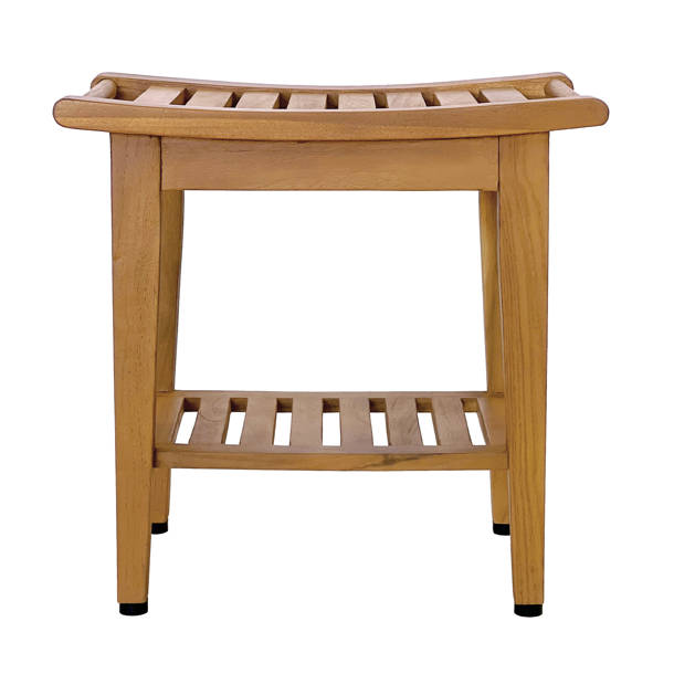 EcoDecors Earthy Teak Classic Teak Shower Bench & Reviews - Wayfair Canada
